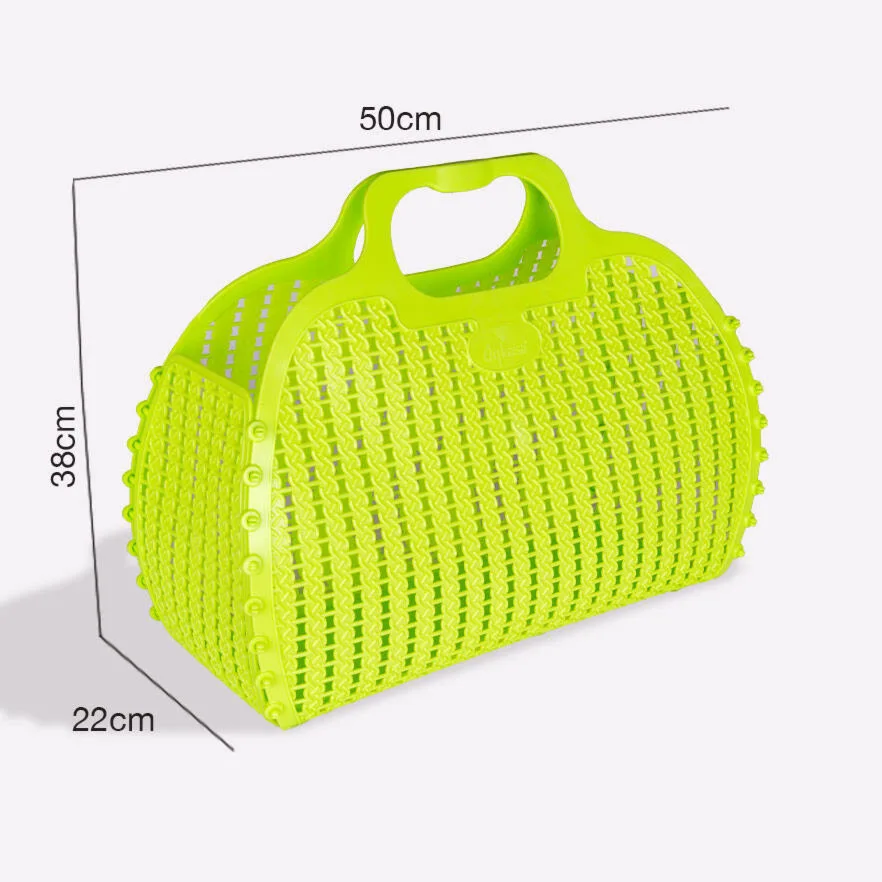 Aykasa Large Foldable Beach Bag – Acid Yellow – image 3