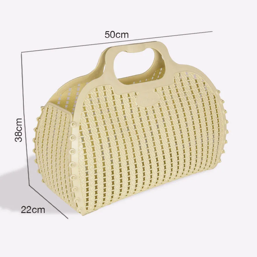Aykasa Large Foldable Beach Bag – Lime Cream – image 3
