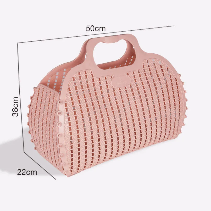 Aykasa Large Foldable Beach Bag – Milk Tea – image 3