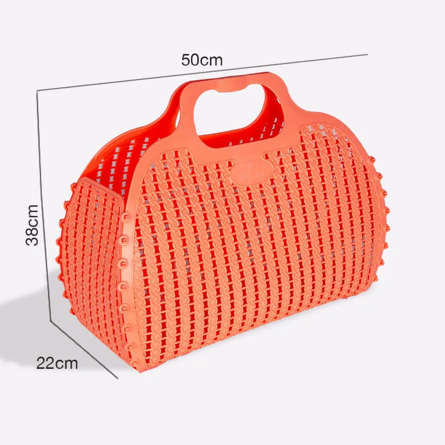 Aykasa Large Foldable Beach Bag – Salmon Pink – image 3