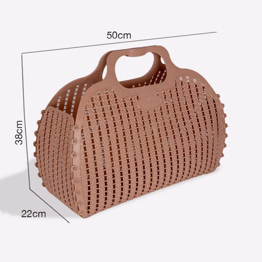 Aykasa Large Foldable Beach Bag – Warm Taupe – image 3