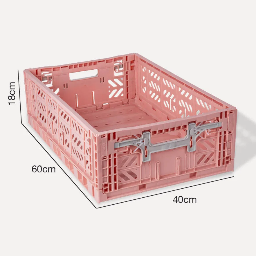 Aykasa Maxibox Comfort Lock Folding Crate 23.6 x 15.7 x 7.1 in – Milk Tea – image 4
