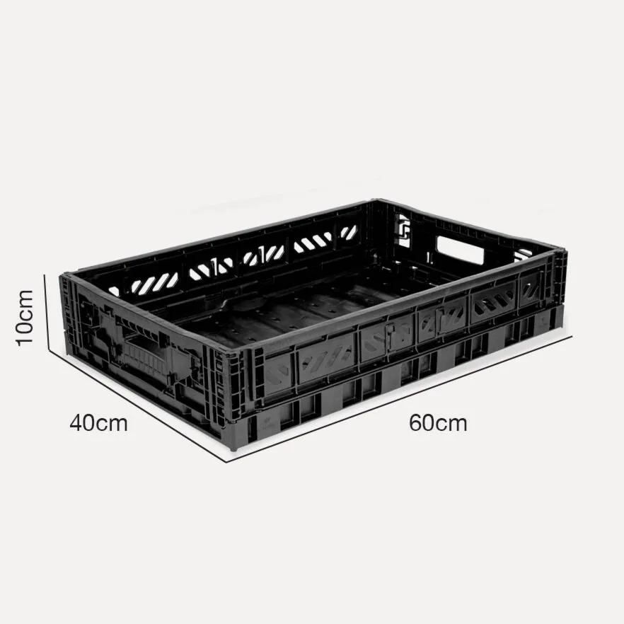 Aykasa Maxibox Folding Crate 23.6 x 15.7 x 3.9 in – Black – image 3