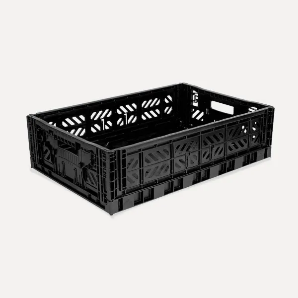 Aykasa Maxibox Folding Crate 23.6 x 15.7 x 5.9 in – Black