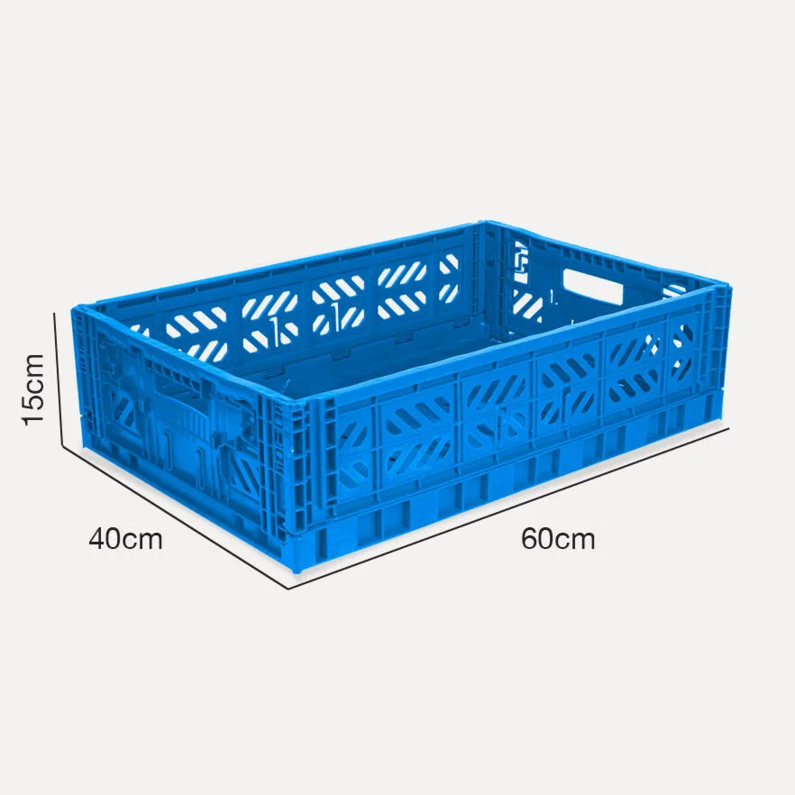 Aykasa Maxibox Folding Crate 23.6 x 15.7 x 5.9 in – Blue – image 3