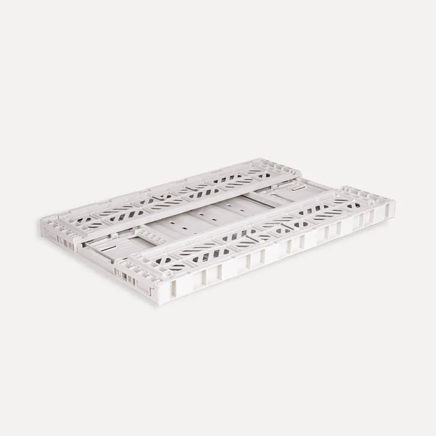 Aykasa Maxibox Folding Crate 23.6 x 15.7 x 5.9 in – Light Gray – image 2