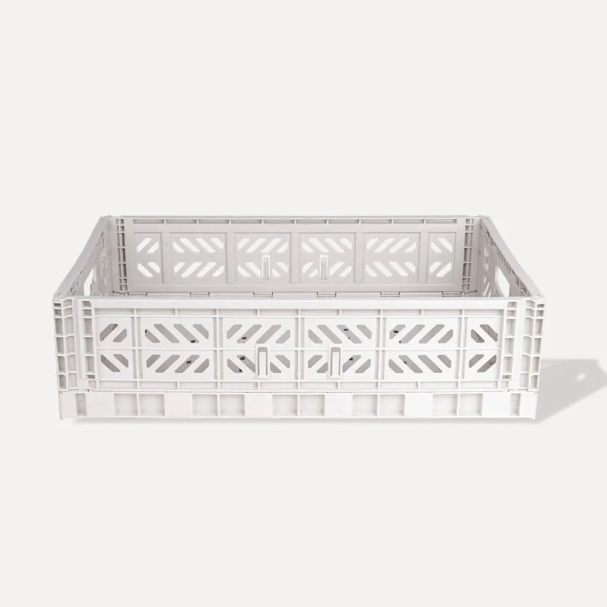 Aykasa Maxibox Folding Crate 23.6 x 15.7 x 5.9 in – Light Gray – image 4