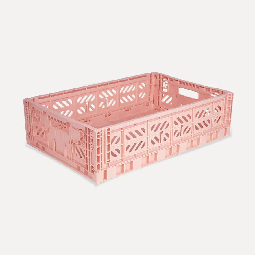 Aykasa Maxibox Folding Crate 23.6 x 15.7 x 5.9 in – Milk Tea