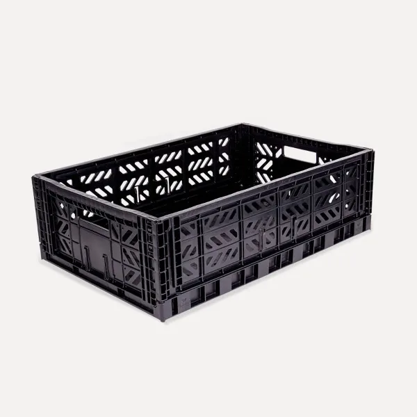Aykasa Maxibox Folding Crate 23.6 x 15.7 x 7.1 in – Black