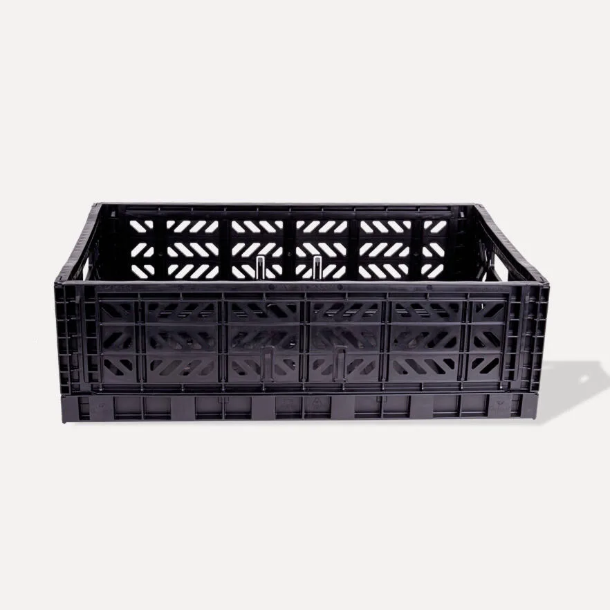Aykasa Maxibox Folding Crate 23.6 x 15.7 x 7.1 in – Black – image 4