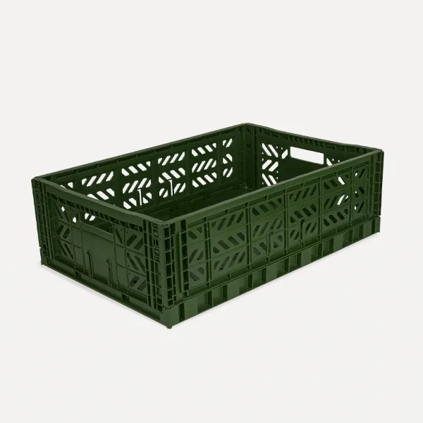 Aykasa Maxibox Folding Crate 23.6 x 15.7 x 7.1 in – Khaki