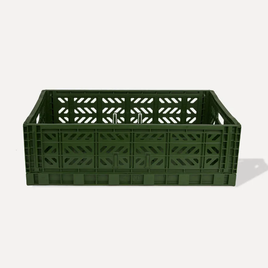 Aykasa Maxibox Folding Crate 23.6 x 15.7 x 7.1 in – Khaki – image 2