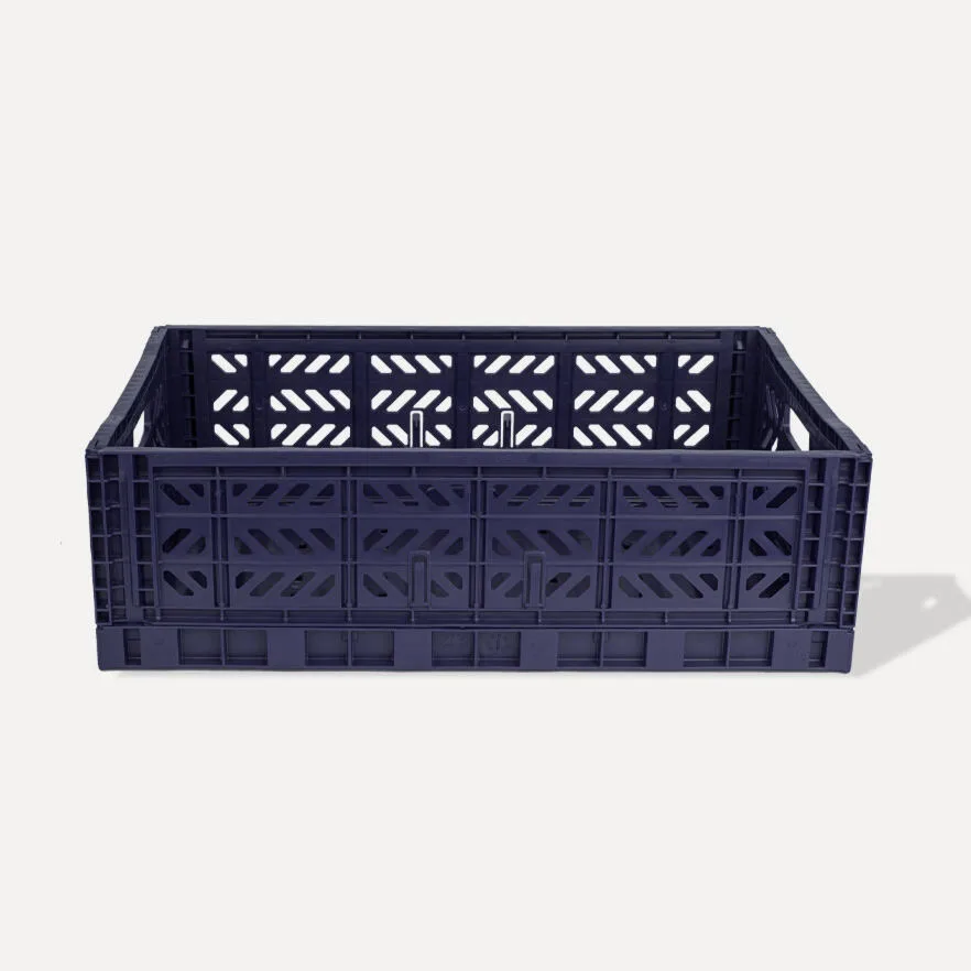 Aykasa Maxibox Folding Crate 23.6 x 15.7 x 7.1 in – Navy – image 4
