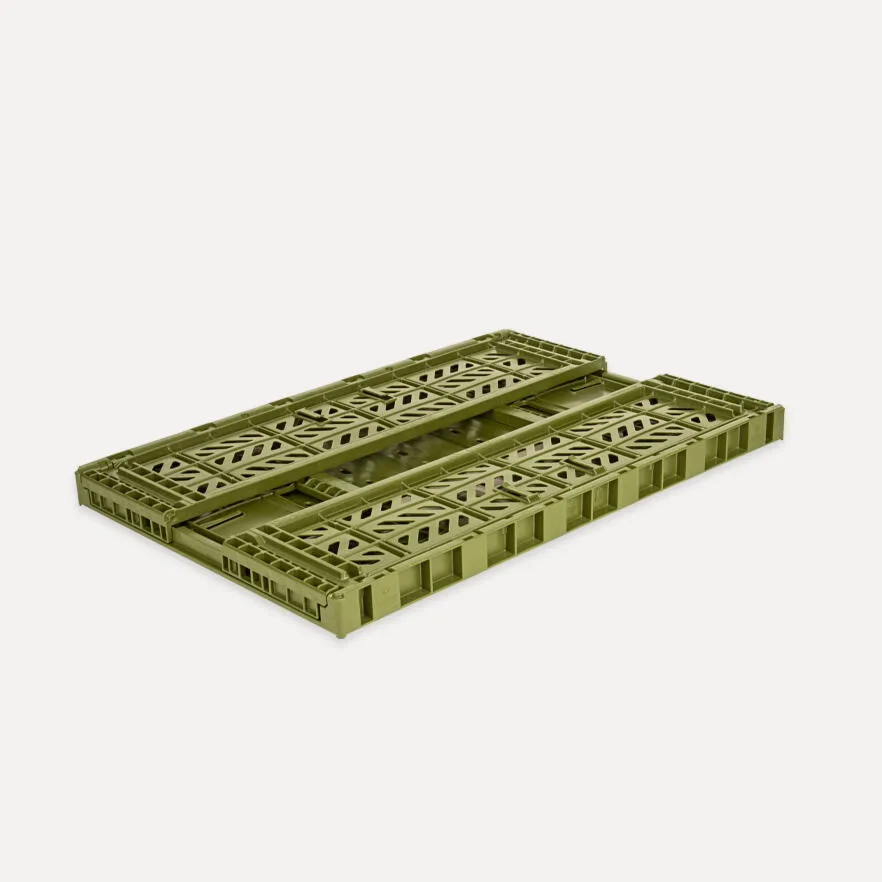 Aykasa Maxibox Folding Crate 23.6 x 15.7 x 7.1 in – Olive – image 3