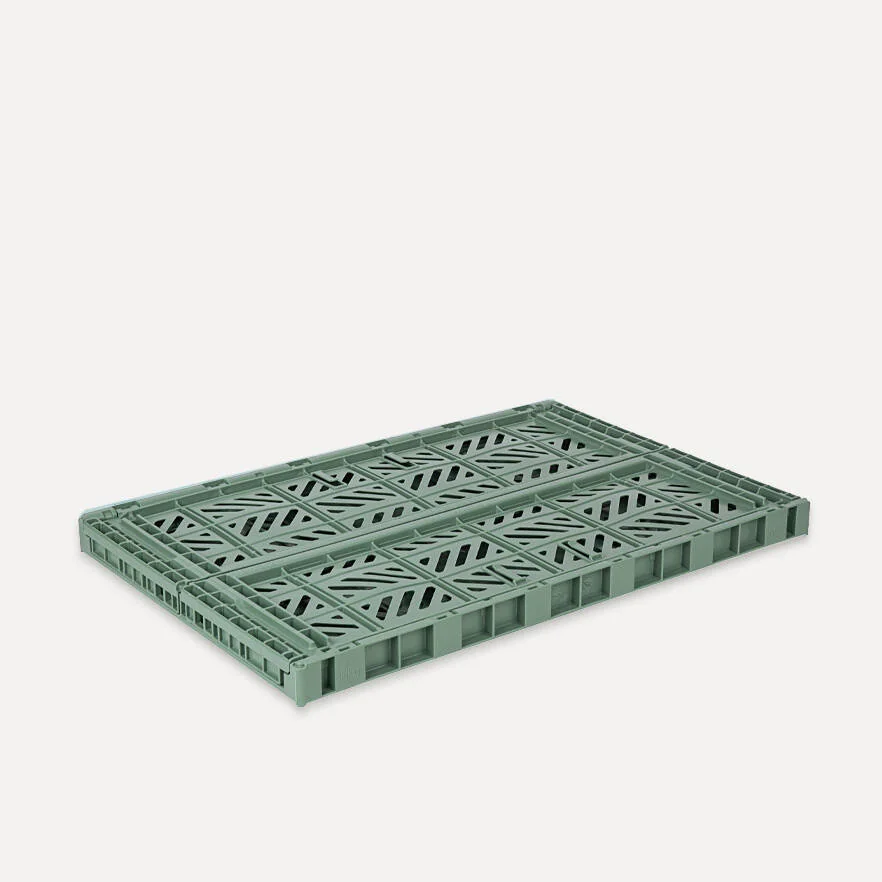 Aykasa Maxibox Folding Crate 23.6 x 15.7 x 8.7 in – Almond Green – image 3