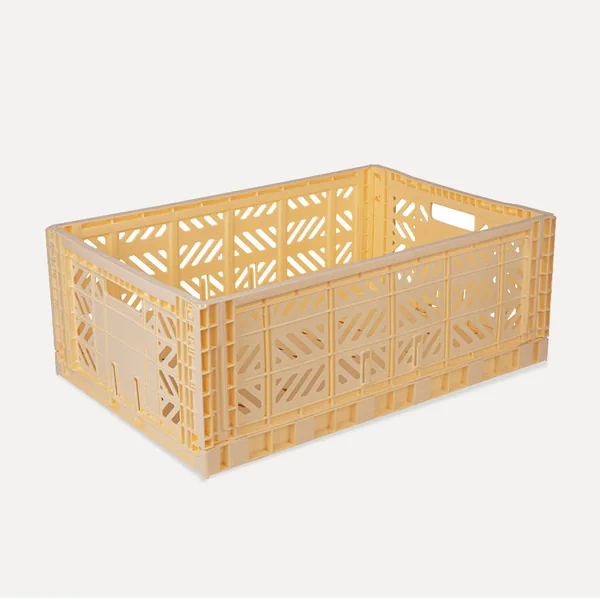 Aykasa Maxibox Folding Crate 23.6 x 15.7 x 8.7 in – Banana