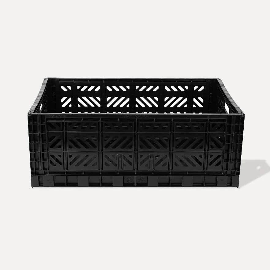 Aykasa Maxibox Folding Crate 23.6 x 15.7 x 8.7 in – Black – image 2