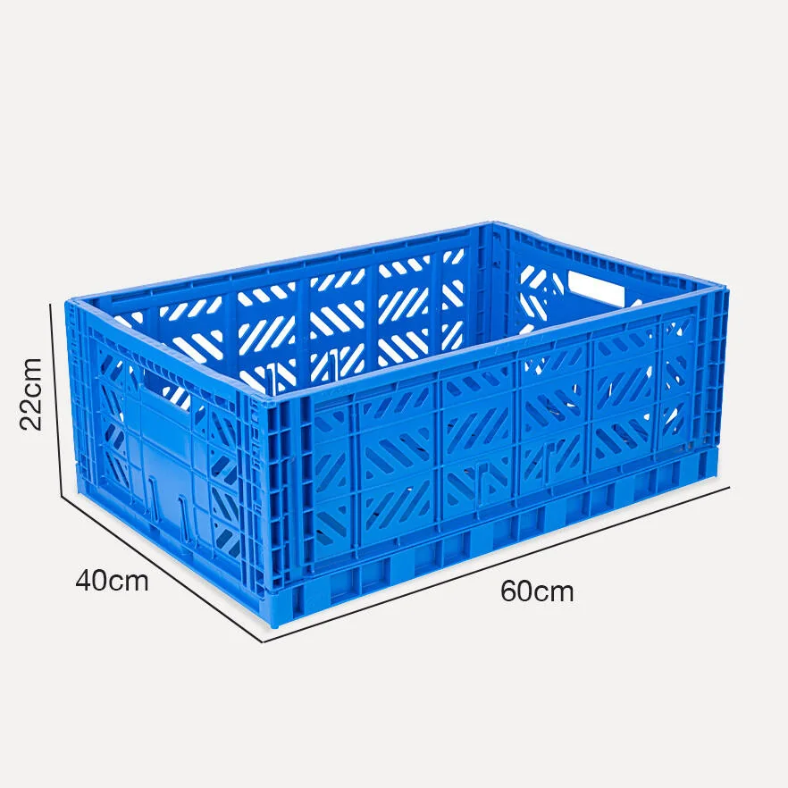 Aykasa Maxibox Folding Crate 23.6 x 15.7 x 8.7 in – Blue – image 4