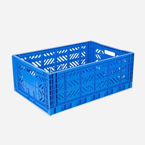 Aykasa Maxibox Folding Crate 23.6 x 15.7 x 8.7 in – Blue