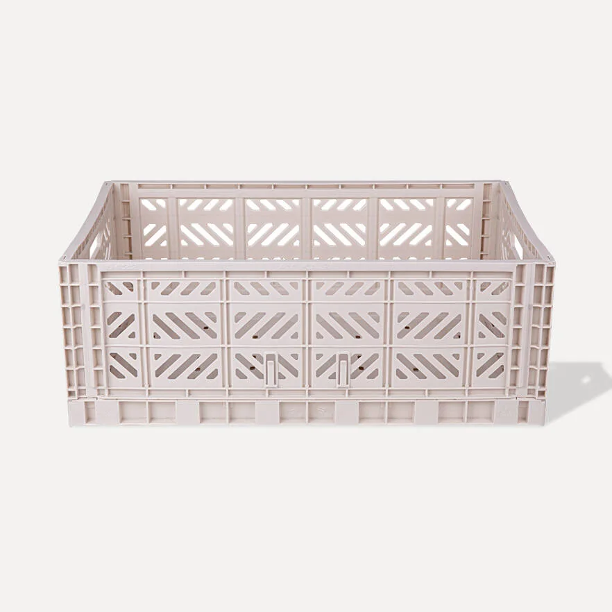 Aykasa Maxibox Folding Crate 23.6 x 15.7 x 8.7 in – Coconut Milk – image 2