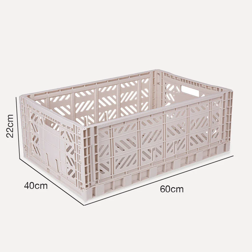 Aykasa Maxibox Folding Crate 23.6 x 15.7 x 8.7 in – Coconut Milk – image 4