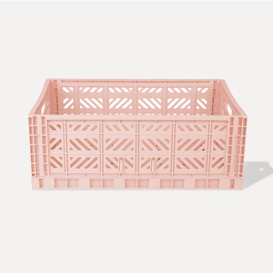 Aykasa Maxibox Folding Crate 23.6 x 15.7 x 8.7 in – Milk Tea – image 2