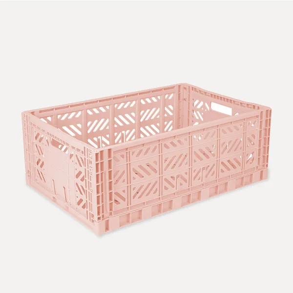 Aykasa Maxibox Folding Crate 23.6 x 15.7 x 8.7 in – Milk Tea