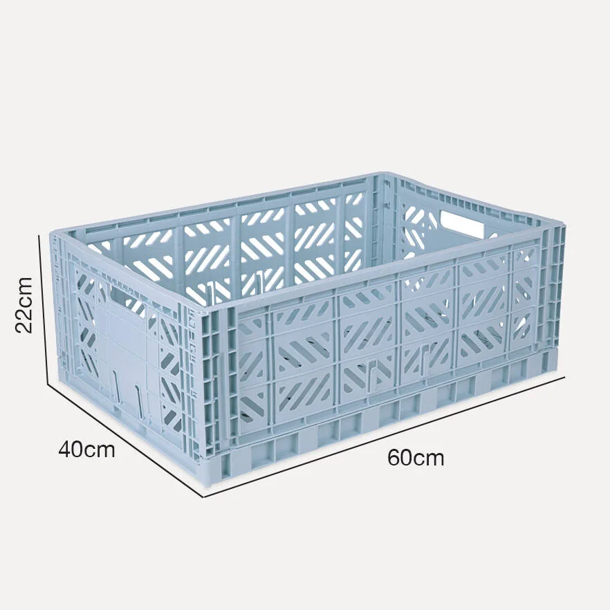 Aykasa Maxibox Folding Crate 23.6 x 15.7 x 8.7 in – Pale Blue – image 4