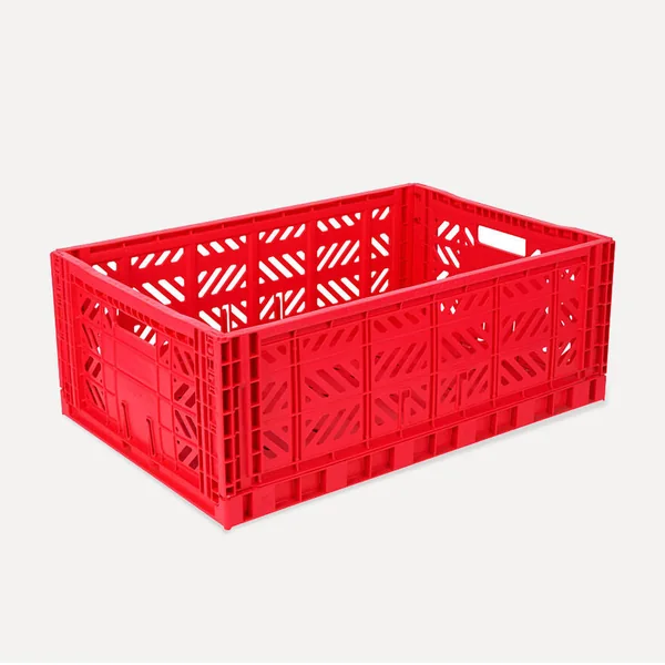 Aykasa Maxibox Folding Crate 23.6 x 15.7 x 8.7 in – Red