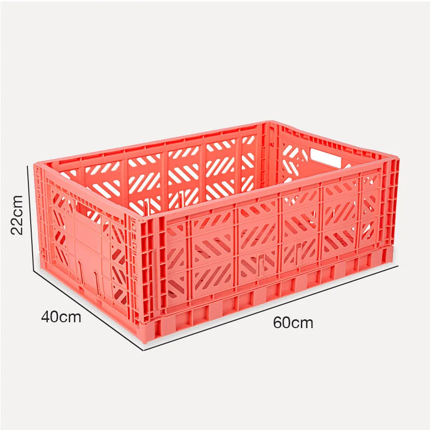 Aykasa Maxibox Folding Crate 23.6 x 15.7 x 8.7 in – Salmon Pink – image 4