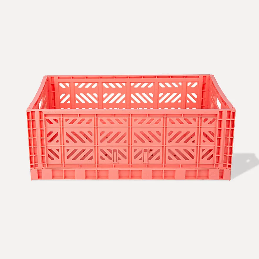 Aykasa Maxibox Folding Crate 23.6 x 15.7 x 8.7 in – Salmon Pink – image 2