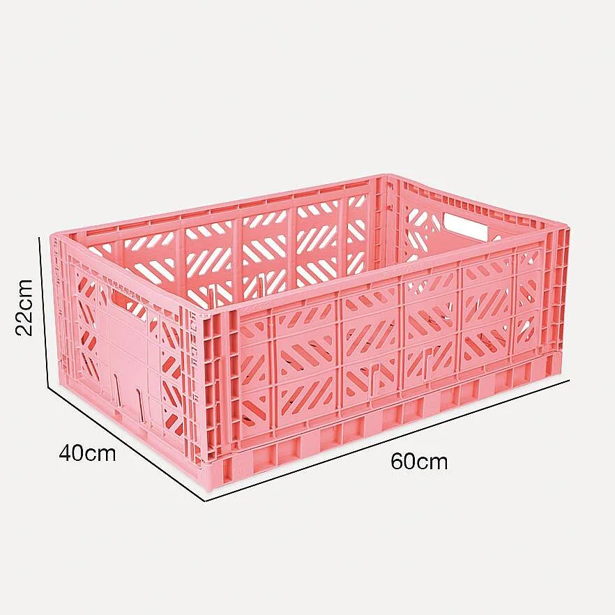 Aykasa Maxibox Folding Crate 23.6 x 15.7 x 8.7 in – Strawberry Milk – image 4