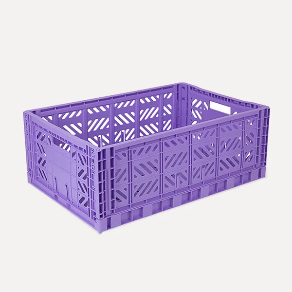 Aykasa Maxibox Folding Crate 23.6 x 15.7 x 8.7 in – Taro Milk Tea