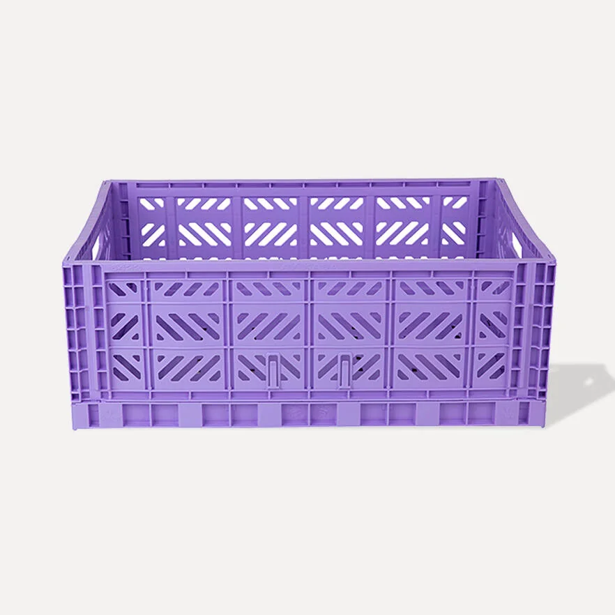Aykasa Maxibox Folding Crate 23.6 x 15.7 x 8.7 in – Taro Milk Tea – image 2