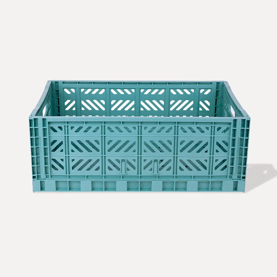 Aykasa Maxibox Folding Crate 23.6 x 15.7 x 8.7 in – Teal – image 2