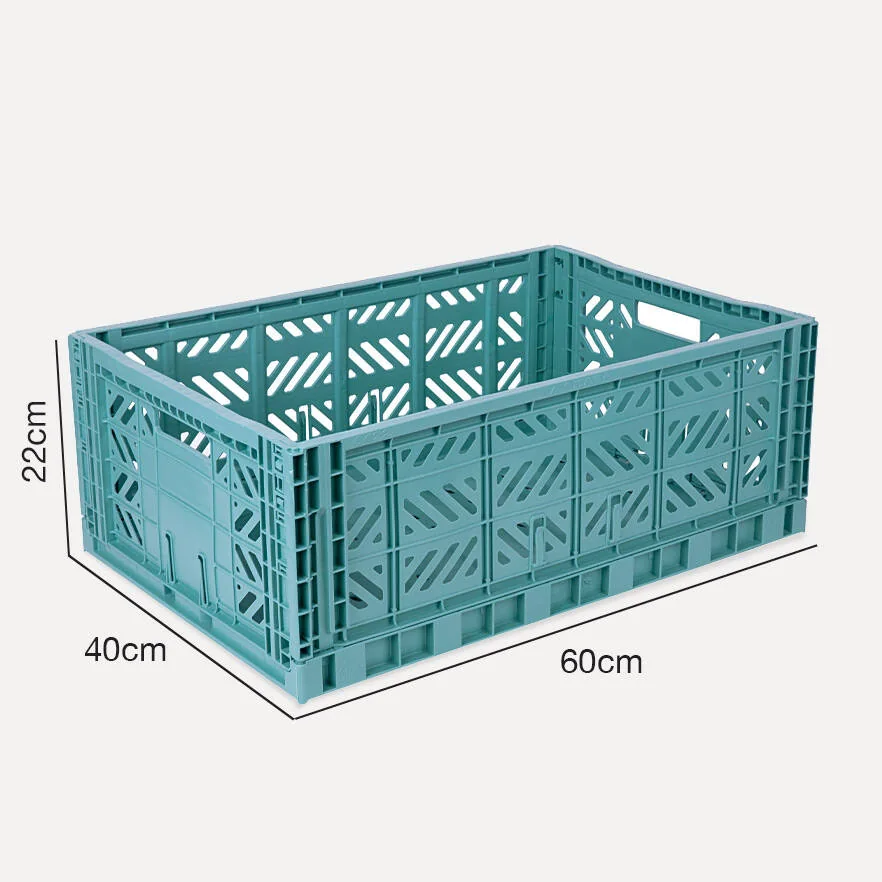 Aykasa Maxibox Folding Crate 23.6 x 15.7 x 8.7 in – Teal – image 4