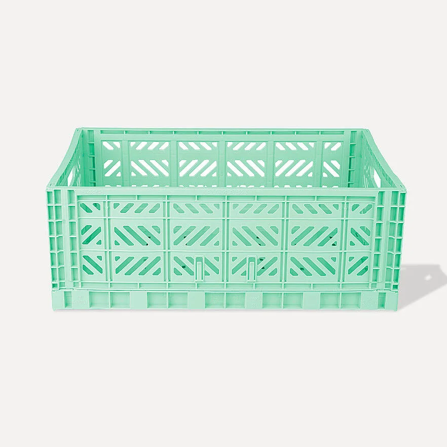 Aykasa Maxibox Folding Crate 23.6 x 15.7 x 8.7 in – Warm Mint – image 2