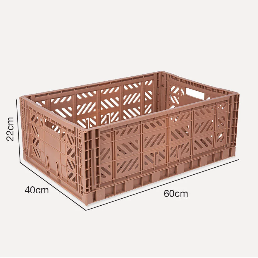 Aykasa Maxibox Folding Crate 23.6 x 15.7 x 8.7 in – Warm Taupe – image 4