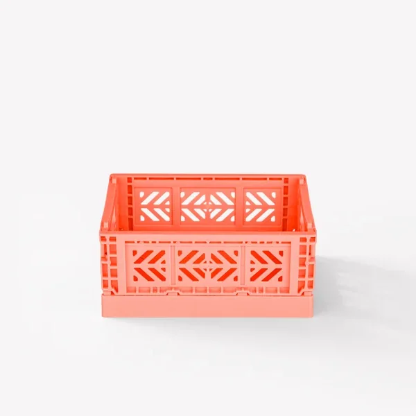 Aykasa Microbox Folding Crate 5.9 x 4.4 x 2.6 in – Salmon Pink