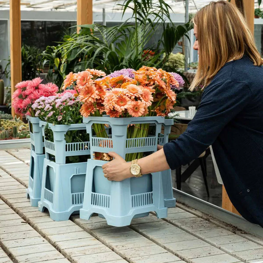 Aykasa Midi Florist Vase – Top – Baby Blue – image 3
