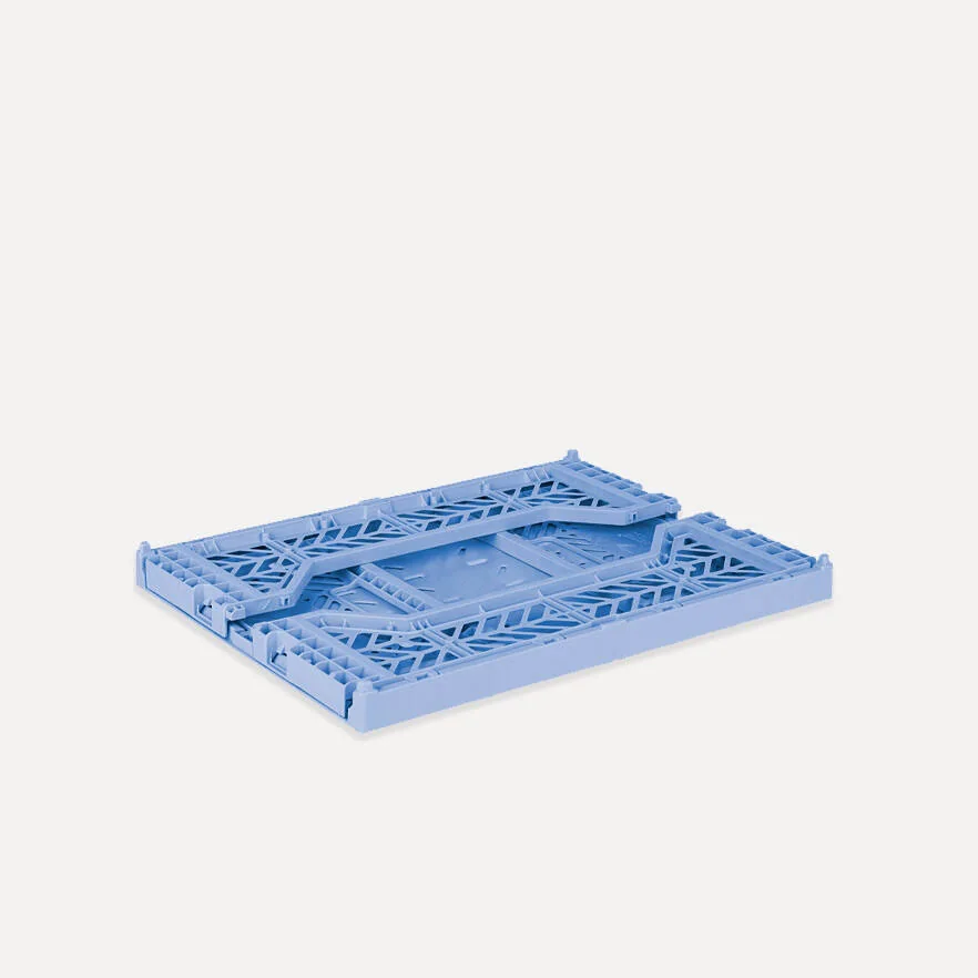 Aykasa Midibox Folding Crate 15.7 x 11.8 x 5.5 in – Baby Blue – image 3