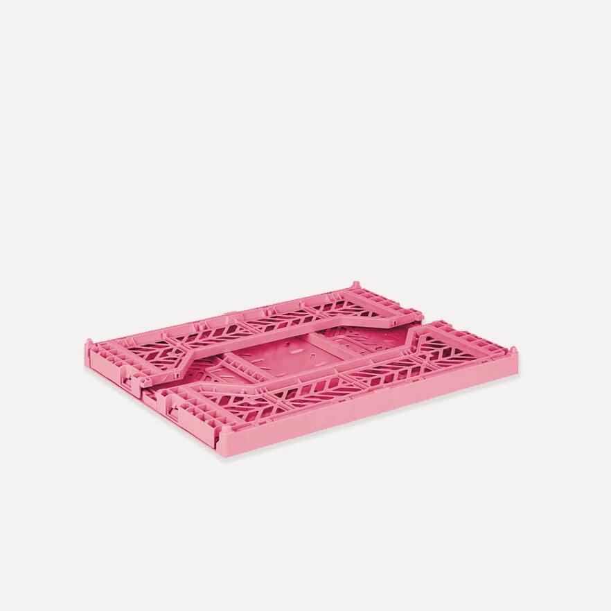 Aykasa Midibox Folding Crate 15.7 x 11.8 x 5.5 in – Baby Pink – image 3