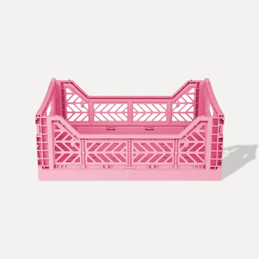 Aykasa Midibox Folding Crate 15.7 x 11.8 x 5.5 in – Baby Pink – image 2