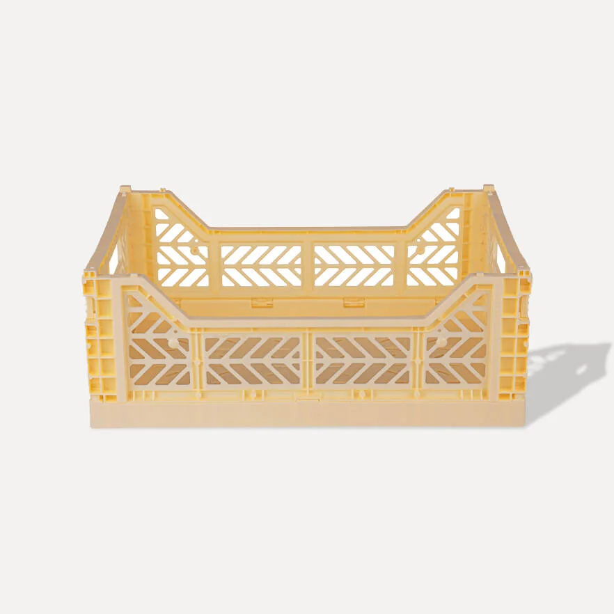 Aykasa Midibox Folding Crate 15.7 x 11.8 x 5.5 in – Banana – image 2