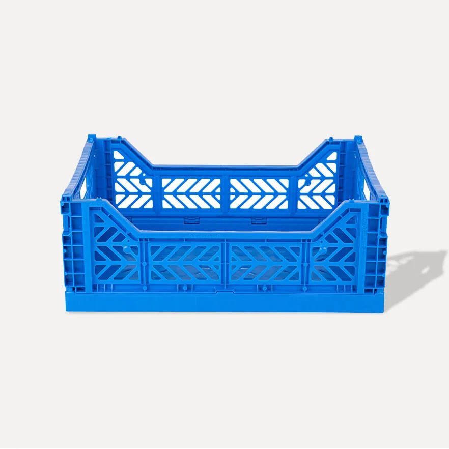 Aykasa Midibox Folding Crate 15.7 x 11.8 x 5.5 in – Blue – image 2