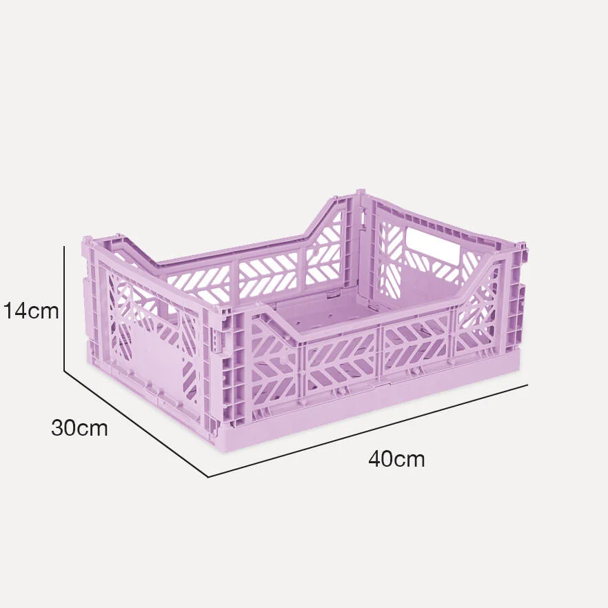 Aykasa Midibox Folding Crate 15.7 x 11.8 x 5.5 in – Orchid – image 4