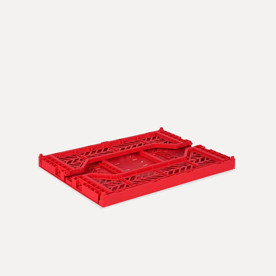 Aykasa Midibox Folding Crate 15.7 x 11.8 x 5.5 in – Red – image 3