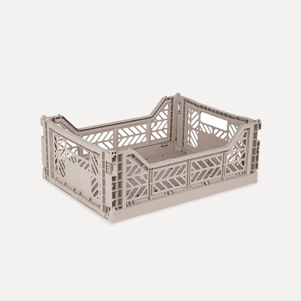 Aykasa Midibox Folding Crate 15.7 x 11.8 x 5.5 in – Sand
