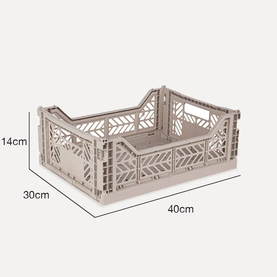 Aykasa Midibox Folding Crate 15.7 x 11.8 x 5.5 in – Sand – image 4