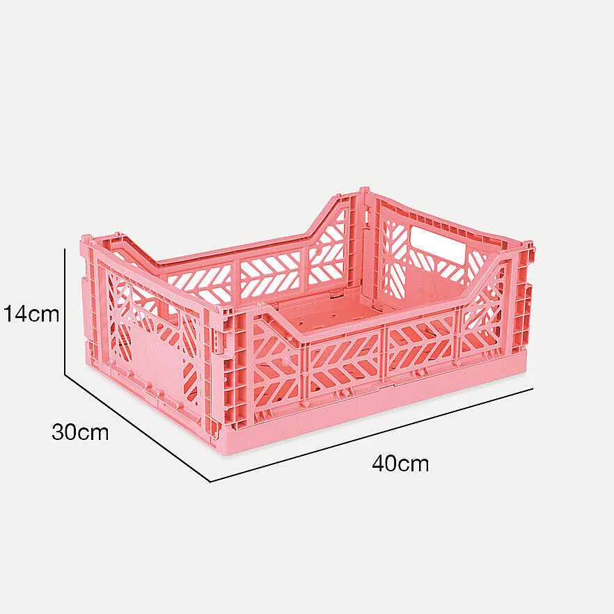 Aykasa Midibox Folding Crate 15.7 x 11.8 x 5.5 in – Strawberry Milk – image 4
